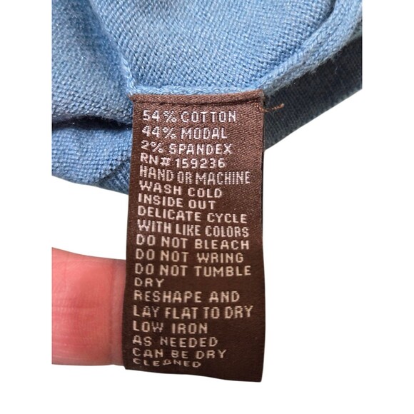 J. McLaughlin Jamey Pullover Sweater S Powder Blue Lightweight Knit E9.1 - Picture 9 of 10